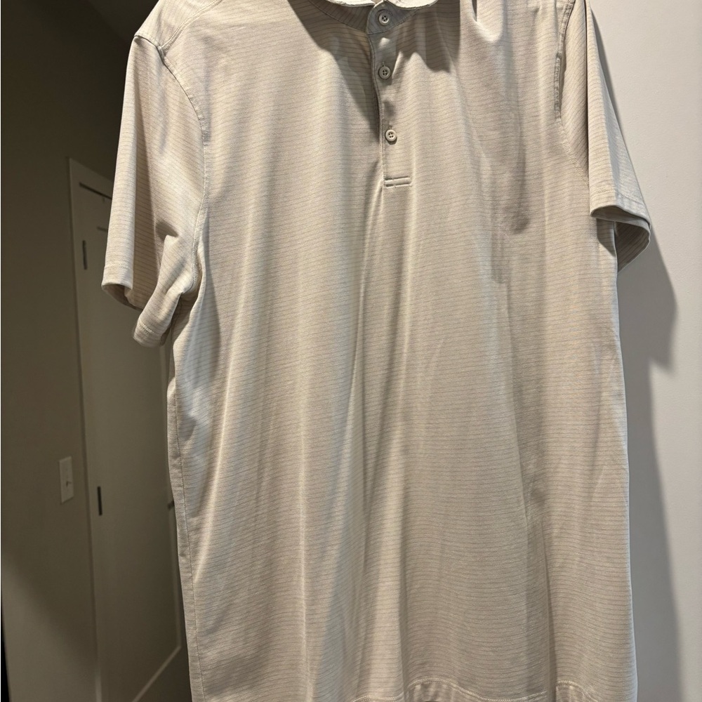 Men's Beige Polo Shirt